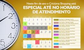 Quer mais tempo para fazer suas compras? Vem para o Criciúma Shopping