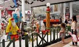 Decoração de Natal encanta os visitantes