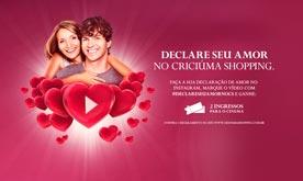 Declare seu amor no Criciúma Shopping