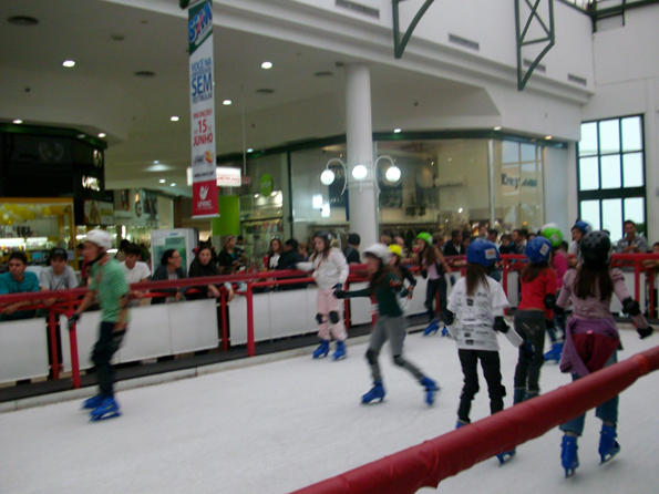 A emoção de patinar