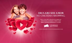 Declare seu amor no Criciúma Shopping