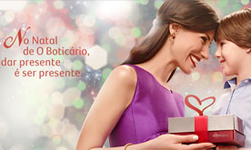 Neste Natal, presenteie com cosméticos O Boticário