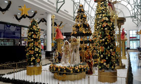 Nova decoração de Natal encanta clientes