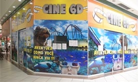 Cine 6D, alegria e diversão em família