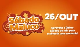 Sábado Maluco de desconto especial nos cinemas