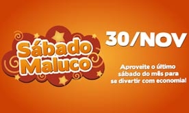 Sábado Maluco de descontos incríveis nos cinemas