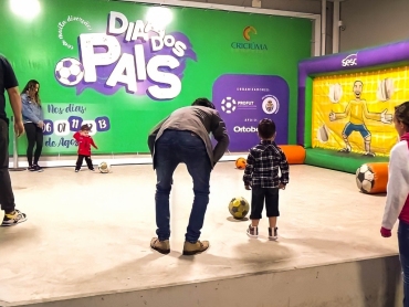 Em clima de Dia dos Pais, Criciúma Shopping proporciona brincadeiras gratuitas