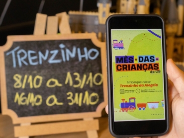 No Mês das Crianças, Criciúma Shopping garante diversão com trenzinho gratuito para todas as idades