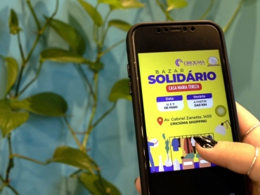 Bazar solidário: Criciúma Shopping recebe ação em prol da Casa Maria Tereza 